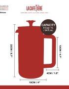 La Cafetiere Кафеварка от неръждаема стомана 1L Pisa -