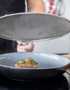 MasterClass Цедка без пръски неръждаема стомана 33 см -
