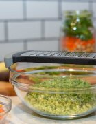 Microplane Изключително едро ренде за карфиол сиво -
