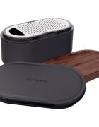 Microplane Ренде с контейнер и 2 капака Dark Grey -