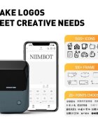 Niimbot Преносим термопринтер за етикети модел B1 Lake Blue -