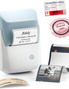 Niimbot Преносим термопринтер за етикети модел B1 PRO Light Blue -