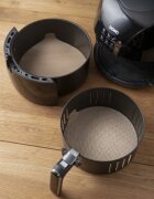 NOSTIK Комплект от 2 кръгли незалепващи защитни листа за AirFryer фибростъкл