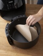 NOSTIK Комплект от 2 кръгли незалепващи защитни листа за AirFryer фибростъкл