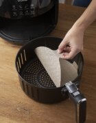 NOSTIK Комплект от 2 кръгли незалепващи защитни листа за AirFryer фибростъкл