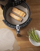 NOSTIK Комплект от 2 кръгли незалепващи защитни листа за AirFryer фибростъкл
