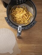 NOSTIK Комплект от 2 кръгли незалепващи защитни листа за AirFryer фибростъкл