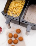 NOSTIK Комплект от 4 незалепващи защитни листа за двоен фритюрник "AirFryer"