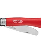 Opinel Джобен нож неръждаема стомана 8 см "My first" Red -
