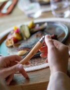 Opinel Джобно ножче N°10 с кания неръждаема стомана 10 см "Effilé" Olive