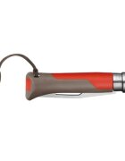 Opinel N°08 джобен нож със свирка неръждаема стомана 85 см "Outdoor" Red