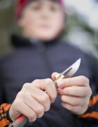 Opinel N°08 джобен нож със свирка неръждаема стомана 85 см "Outdoor" Red