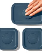 OXO Комплект контейнери за храна POP от 3 части пластмасови "Storm Blue"