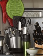 OXO Поставка за кухненски прибори 21 x 12 x 16 см неръждаема стомана - O
