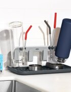 OXO Поставка за сушене на бутилки 31 x 16 x 122 см алуминий -