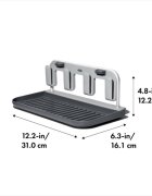 OXO Поставка за сушене на бутилки 31 x 16 x 122 см алуминий -
