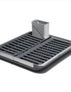 OXO Сгъваема стойка за сушене на ястие 417 x 371 x 51 см алуминий - O