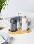 Peugeot Държач за 2 мелнички за сол и черен пипер бамбук "Linea" Natural - P
