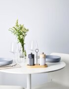 Peugeot Държач за 2 мелнички за сол и черен пипер бамбук "Linea" Natural - P