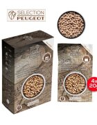 Peugeot Комплект 4 пакетчета бял пипер на зърна 4 × 20гр Sarawak Spices -