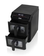 Princess Двоен фритюрник с горещ въздух 5.6+5.6 л 3000 W черен -