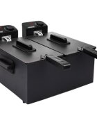 Princess Фритюрник с 2 отделения 6 л 2 x 1800 W черен цвят -
