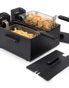Princess Фритюрник с 2 отделения 6 л 2 x 1800 W черен цвят -