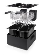 Princess Фритюрник с 2 отделения 6 л 2 x 1800 W черен цвят -