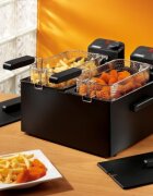 Princess Фритюрник с 2 отделения 6 л 2 x 1800 W черен цвят -