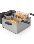Princess Фритюрник с 2 отделения 6 л 2x1800 W сребрист -