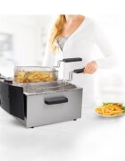 Princess Фритюрник с 2 отделения 6 л 2x1800 W сребрист -