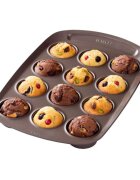 pyrex Форма за мъфини с 12 отделения въглеродна стомана 38x25.5 см -