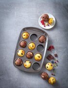 pyrex Форма за мъфини с 12 отделения въглеродна стомана 38x25.5 см -