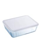 pyrex Комплект от 2 правоъгълни контейнера за храна с капаци изработени от