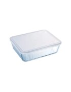 pyrex Комплект от 2 правоъгълни контейнера за храна с капаци изработени от