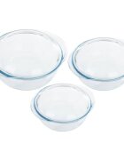 pyrex Комплект от 3 контейнера за съхранение на храна изработени от термоус