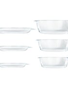pyrex Комплект от 3 контейнера за съхранение на храна изработени от термоус
