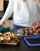 pyrex Контейнер за съхранение на храна с термоустойчив стъклен капак 22x17с