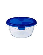 pyrex Кръгъл контейнер за храна с херметически затворен капак топлоустойчи