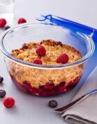 pyrex Кръгъл контейнер за храна с херметически затворен капак топлоустойчи