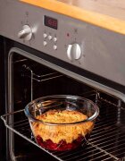 pyrex Кръгъл контейнер за храна с херметически затворен капак топлоустойчи