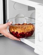 pyrex Кръгъл контейнер за храна с херметически затворен капак топлоустойчи