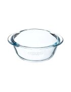 pyrex Кръгъл контейнер за храна с капак топлоустойчиво стъкло 18cm/1L - P