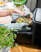 pyrex Кръгла чиния за 5-литров фритюрник с горещ въздух термоустойчиво стък