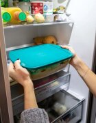 pyrex Квадратен контейнер за храна с капак термоустойчиво стъкло 25x22 см