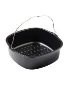 pyrex Квадратен съд за фритюрник с горещ въздух стомана 21 x 20 см -