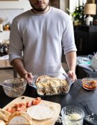 pyrex Квадратна чиния изработена от термоустойчиво стъкло 22 x 22 см / 2.4