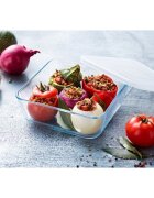 pyrex Квадратна кутия за храна изработена от термоустойчиво стъкло 850 мл