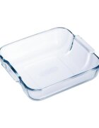 pyrex Квадратна термоустойчива стъклена чиния 25x21см/2л -