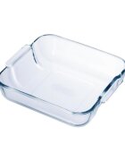 pyrex Квадратна термоустойчива стъклена чиния 25x21см/2л -